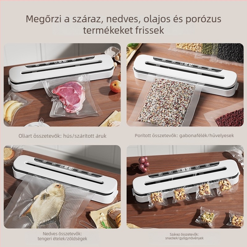 Otthoni vákuumzáró készülék, ABS ház, modell HP-6008 (100W, 220V, 50Hz)