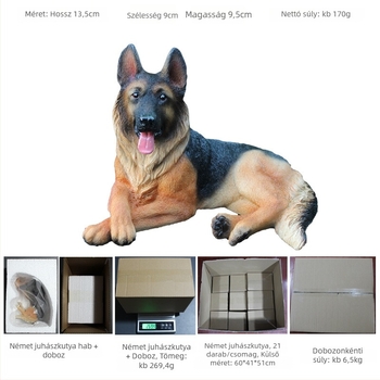 Pastorális stílusú juhász modell gyantából, asztali dekoráció, márka Yizun