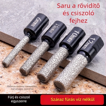 Száraz fúróbit kerámialapokhoz — vízmentes, univerzális, sarokcsiszolóhoz