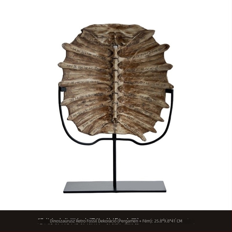 Asztali dekoráció gyantából — Fossil Oracle Turtle Shell dizájn, antik stílus, új kínai stílus