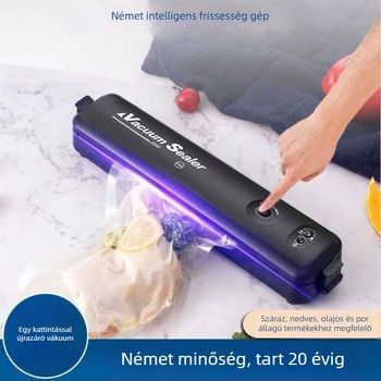 Kompakt mindent egyben vákuumcsomagoló gép otthoni használatra, nedves és száraz élelmiszer csomagoláshoz