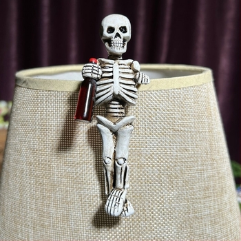 Halloween koponya gyanta dekoráció kerthez és otthoni dekorációhoz