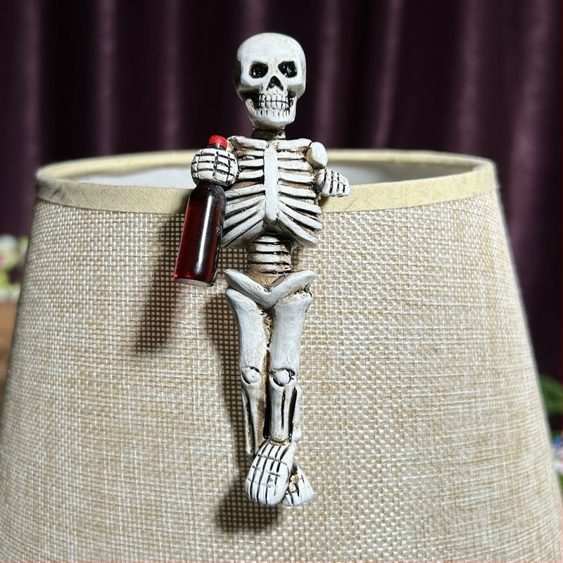 Halloween koponya gyanta dekoráció kerthez és otthoni dekorációhoz