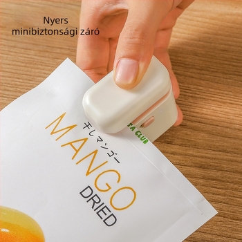 Mini záró eszköz zacskókhoz – melegzárás, otthoni használatra, 53 g, 2024-ben bemutatva.