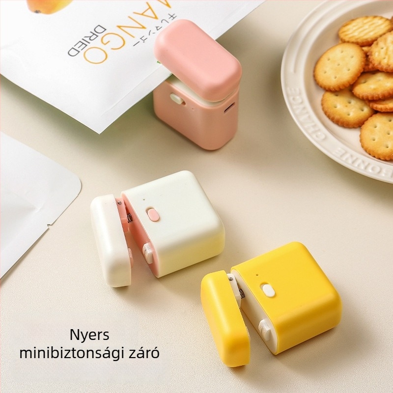 Mini záró eszköz zacskókhoz – melegzárás, otthoni használatra, 53 g, 2024-ben bemutatva.