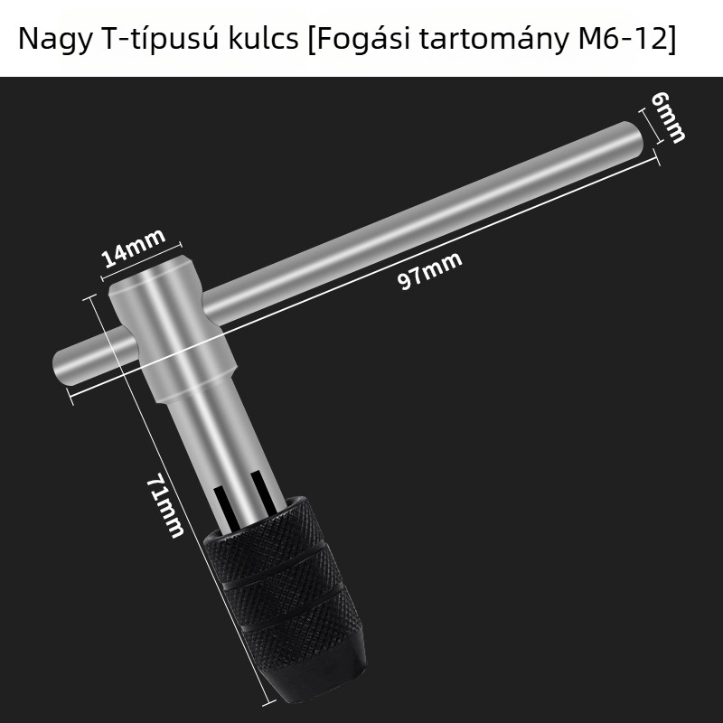 Maibu 5-darabos gyorsacél készlet menetfúró és menetvágó készlet, kód 679, törött csavarokhoz