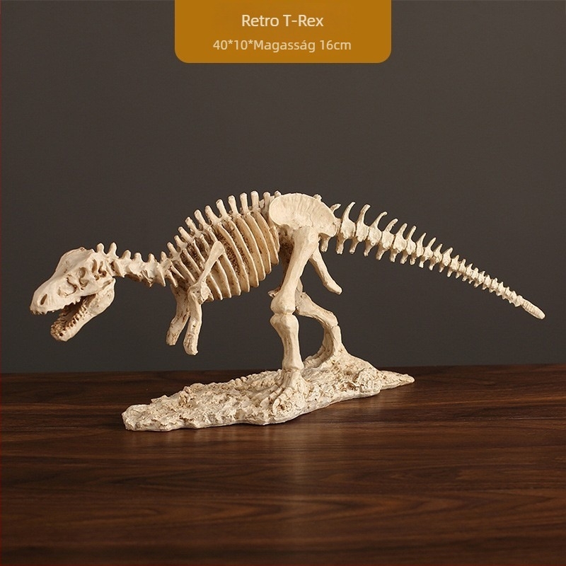 Wei xun szintetikus gyantából készült Tyrannosaurus rex fossilis csontváz kiállítási dekoráció, modern minimalist stílusban