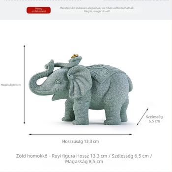 Kínai stílusú mesterséges kő elefánt pár lakásdekorációhoz