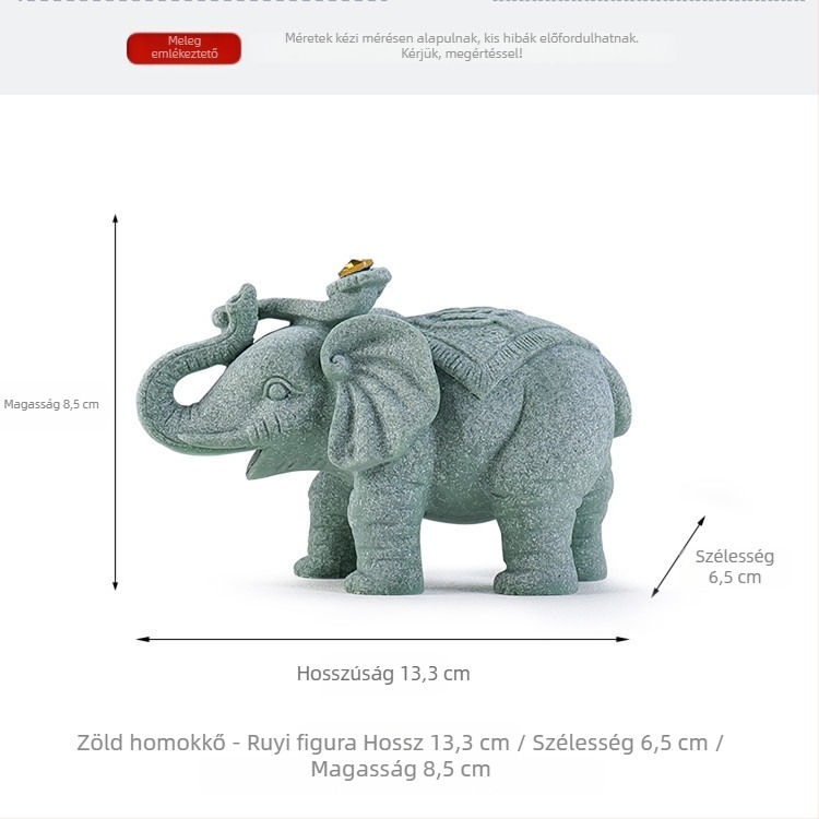 Kínai stílusú mesterséges kő elefánt pár lakásdekorációhoz