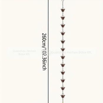 Esőlánc vasból — Vas művészeti falidísz; Anyag: Vas; Termékszám: 232; Stílus: Új kínai stílus, Művészi stílus