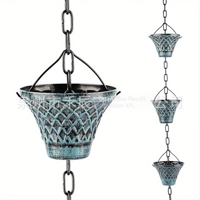 Esőlánc vasból — Vas művészeti falidísz; Anyag: Vas; Termékszám: 232; Stílus: Új kínai stílus, Művészi stílus