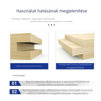 T alakú mortise marófa fa, MDF és laminált lemezekhez, kerek markolattal
