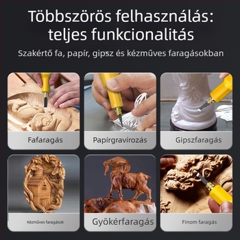 Elektromos gravírozó készlet lítiumakkumulátorral, kézi daltával faipari munkákhoz és bonsai gyökér faragásához — Feszültség: AC egyfázisú / DC ≤50V