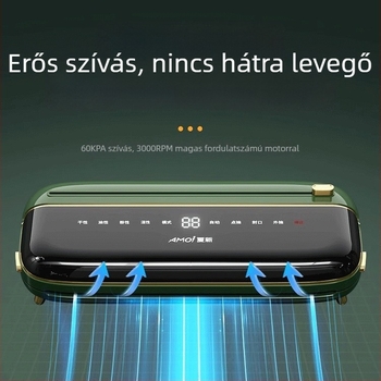 Vákuumzáró gép hp-a06, 120W, 220V, 500-1000ml, 1.35kg, teljesen automata