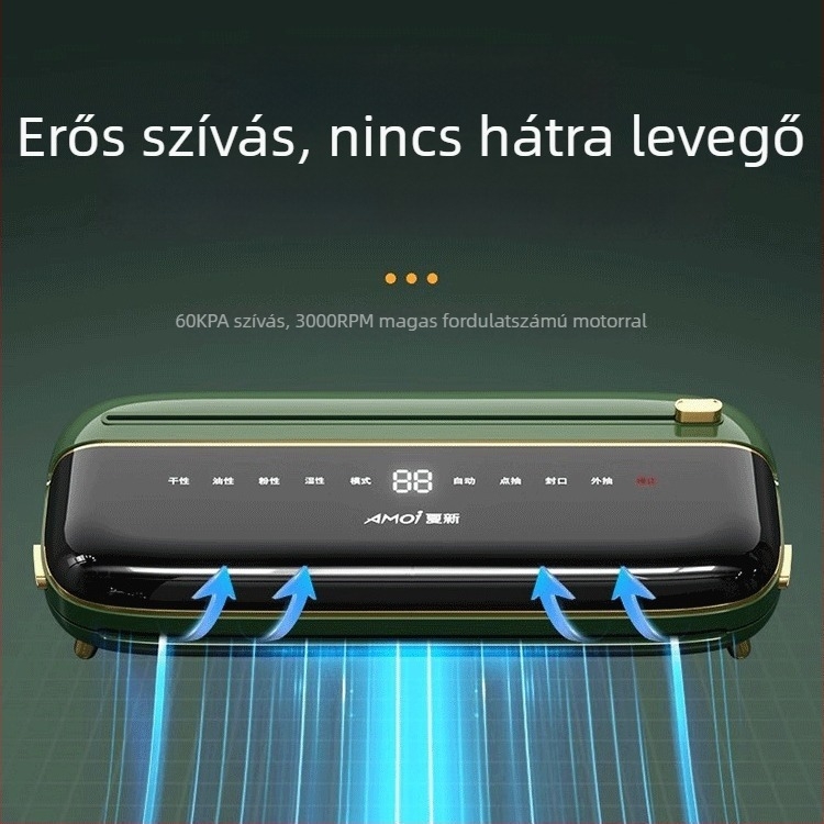 Vákuumzáró gép hp-a06, 120W, 220V, 500-1000ml, 1.35kg, teljesen automata
