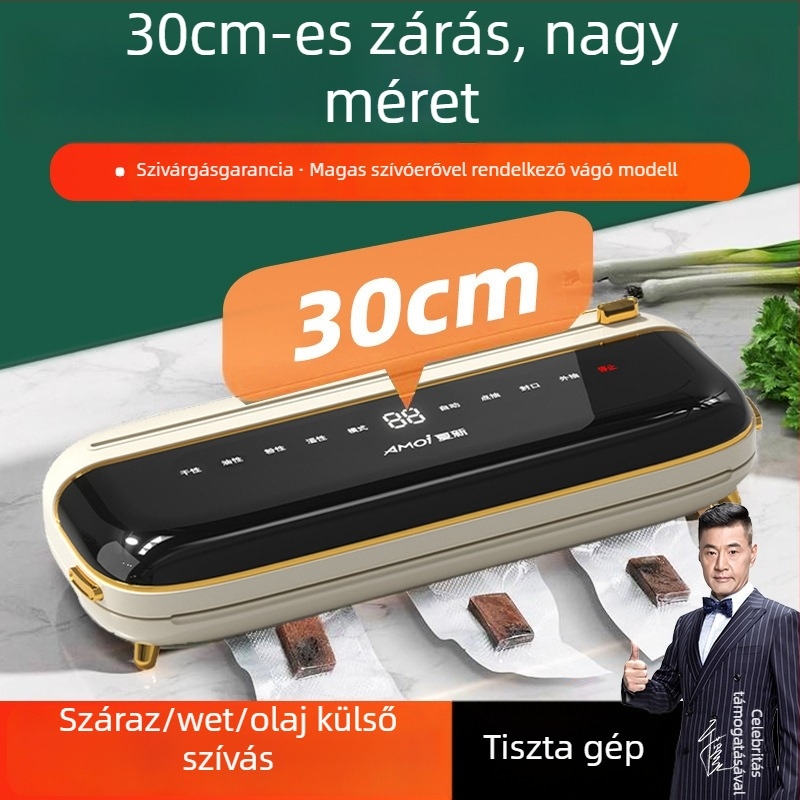Vákuumzáró gép hp-a06, 120W, 220V, 500-1000ml, 1.35kg, teljesen automata