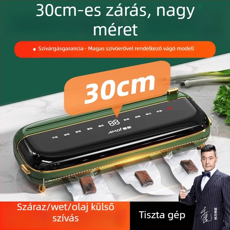 Vákuumzáró gép hp-a06, 120W, 220V, 500-1000ml, 1.35kg, teljesen automata