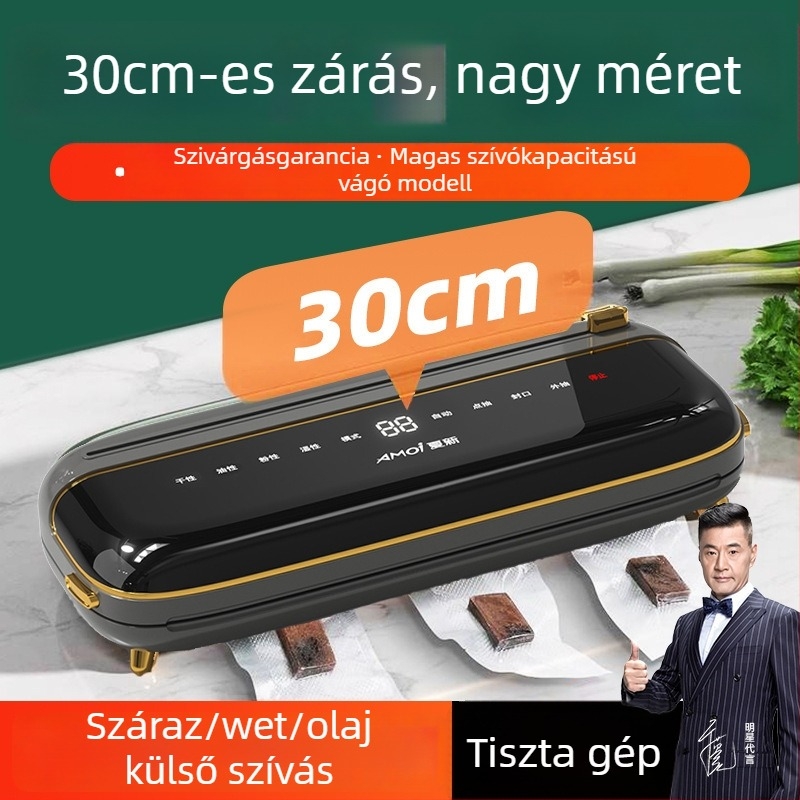 Vákuumzáró gép hp-a06, 120W, 220V, 500-1000ml, 1.35kg, teljesen automata