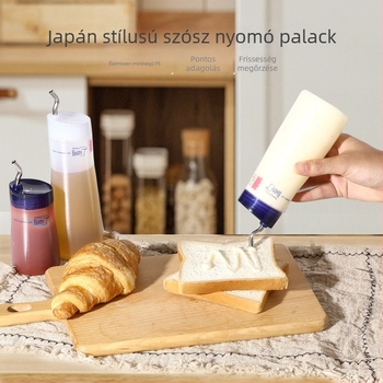 Takeya nyomható folyékony fűszertartó, Japánban készült, test polietilén, kupak műgyanta, fúvóka rozsdamentes acélból, modern minimalista stílus, prémium minőség