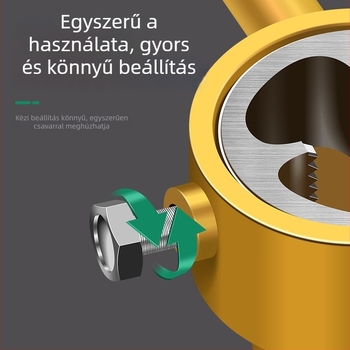 Hat darabos készlet PPR vízvezeték csövekhez: menetkivágó eszköz és hüvely