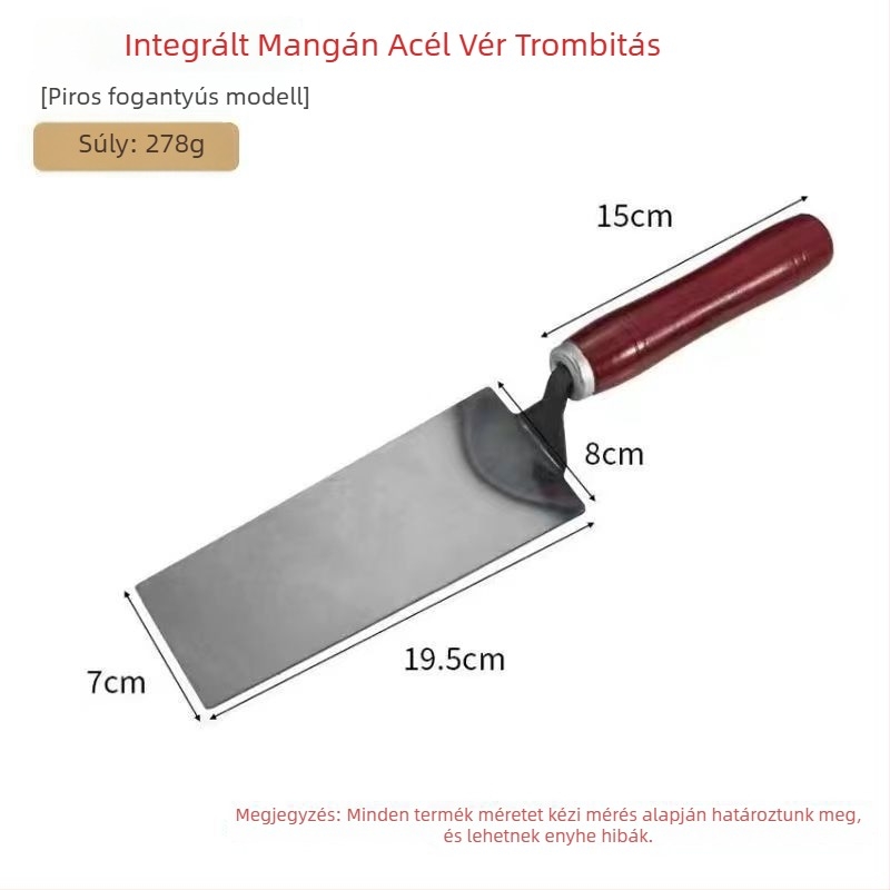 Rozsdamentes acél vakolatkészlet: spatula, glettelő kés és kaparó – Series 110, Milling Cutter kategória