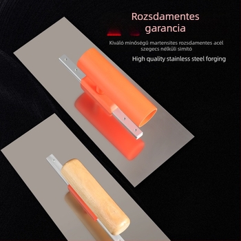 Rozsdamentes acél vakoló- és glettelő eszköz, glettkés, falkaparó, kaparódeszka