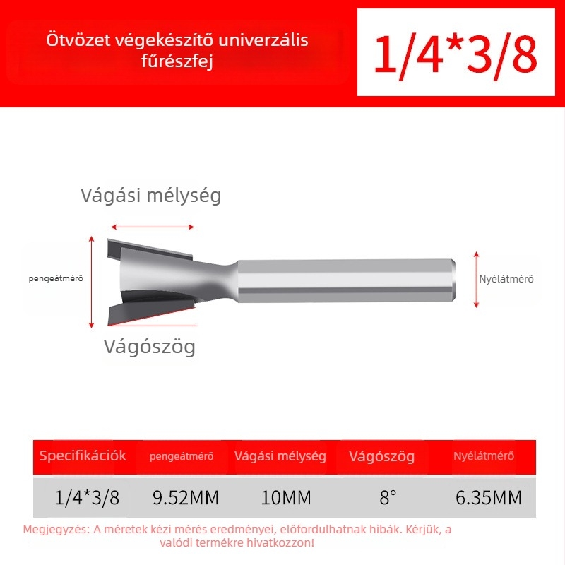 Dovetail kés faiparnak, alumínium-ötvözetű marófej - Márka: Jinchengtai