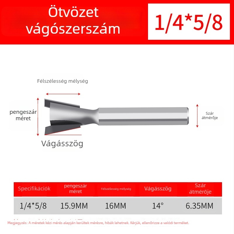 Dovetail kés faiparnak, alumínium-ötvözetű marófej - Márka: Jinchengtai