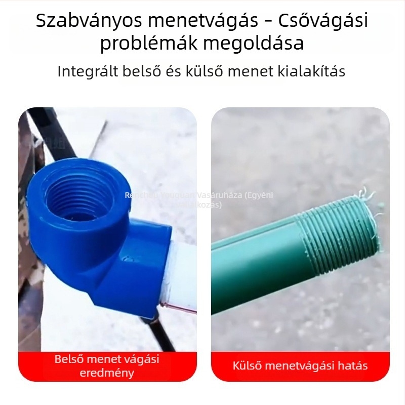 Cső belső és külső menetvágó eszköz, 4/6 hüvelykes csőmenet-készítő, 1 hüvelykes PPR menetfúró