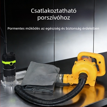 Sanjiang elektromos famegmunkáló készülék hornyoláshoz és él megmunkálásához – él- és horonyfaragás, 220V, egyfázisú, erős porgyűjtő rendszer