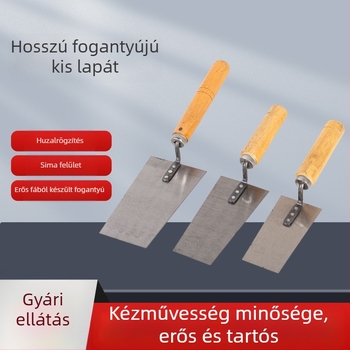 Hosszú nyelű csempe-spatula beépített kaparóval (Modell: Síklapos penge; Terület: kőműves eszközök; Alkalmazás: csempézés)