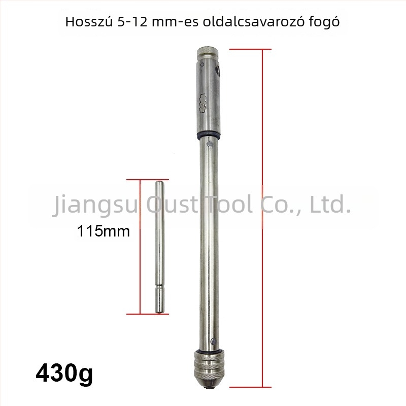 Oster Adjustable Ratchet Hand Tap Wrench, M3-M8 / M5-M12, Extended, Forward and Reverse Threading