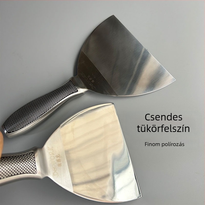 Defik integrált rozsdamentes glettelő kés, Dragon Scale dizájn, sík pengés, falak festékének letisztítására