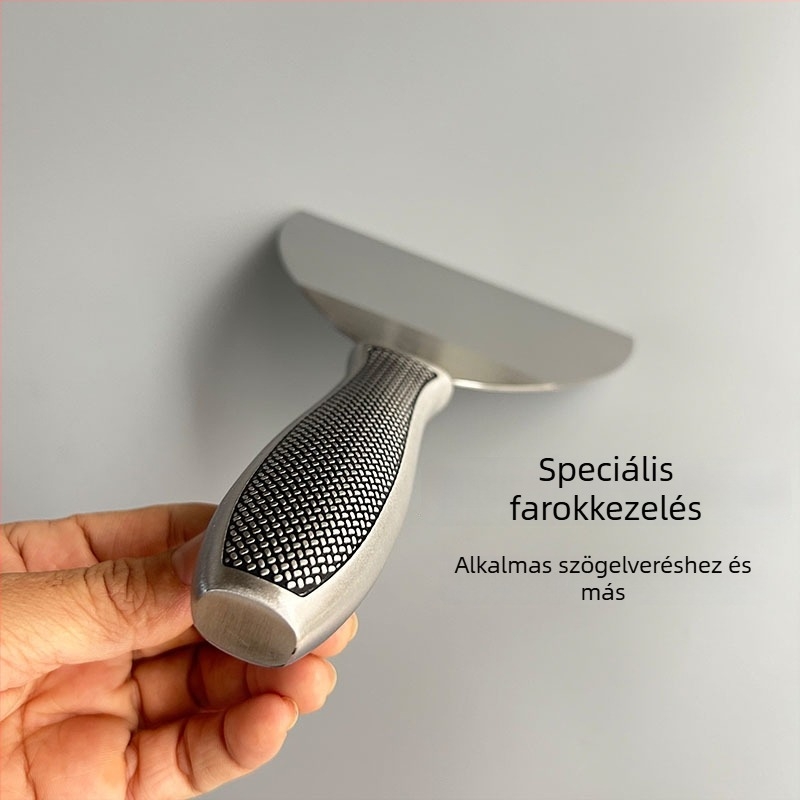 Defik integrált rozsdamentes glettelő kés, Dragon Scale dizájn, sík pengés, falak festékének letisztítására