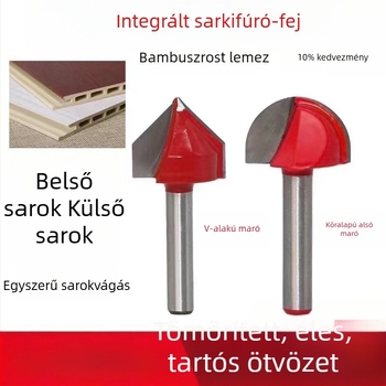 Xu Shen oldalsó maró - szénacél, bevonattal, 90°-os V-formájú, kerek aljú marófej