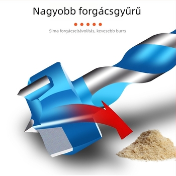 Han Ax Hatszögletű, menetes körös ajtózár lyukbővítő fúrófej — faipari felhasználású