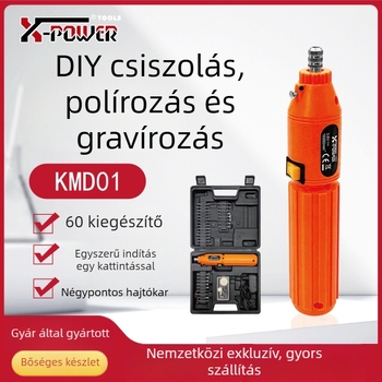 X-POWER nefrit csiszoló kézi eszköz, tölthető Ni-akkumulátoros elektromos meghajtás, 220V, 60 darabos kiegészítő készlet, DIY faragáshoz, polírozó sorozat