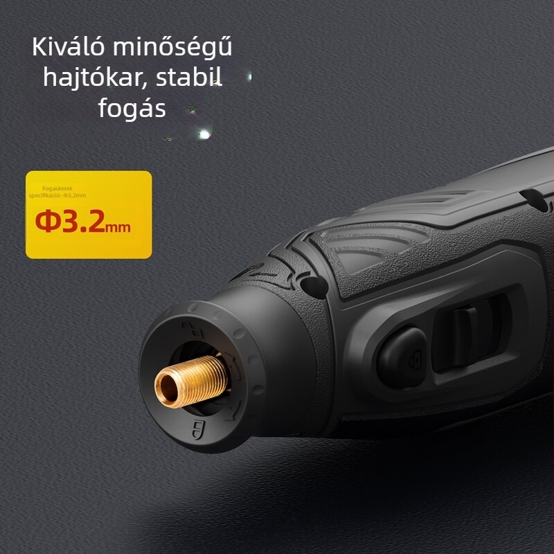 Deli Li-ion akkumulátoros elektromos csiszoló, jáde gravírozó gép, sebességszabályozás, polírozás és vágás, 130W, 380V