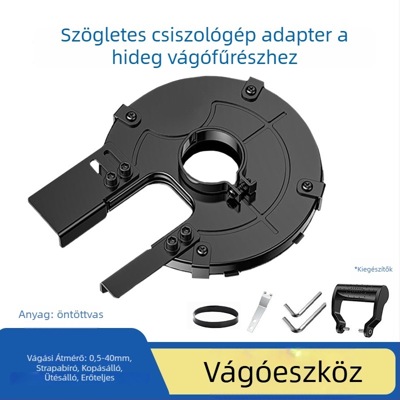 Sarokcsiszoló hideg vágáshoz való védőburkolat – alkalmas acélrudakra és vascsövekre | Anyag: 40 Iron | Márka: Xili