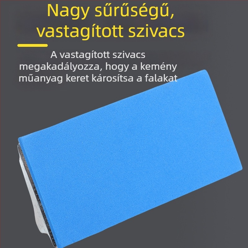 Falra szerelt csiszolópapír tartó szivacsos nyéllel – kézi csiszolás és befejezés