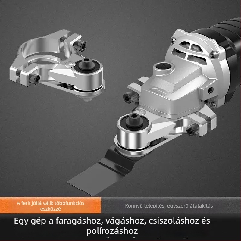 Sarokcsiszoló — univerzális famegmunkáló eszköz, többfunkciós elektromos maró átalakító fej és elektromos dalt kés