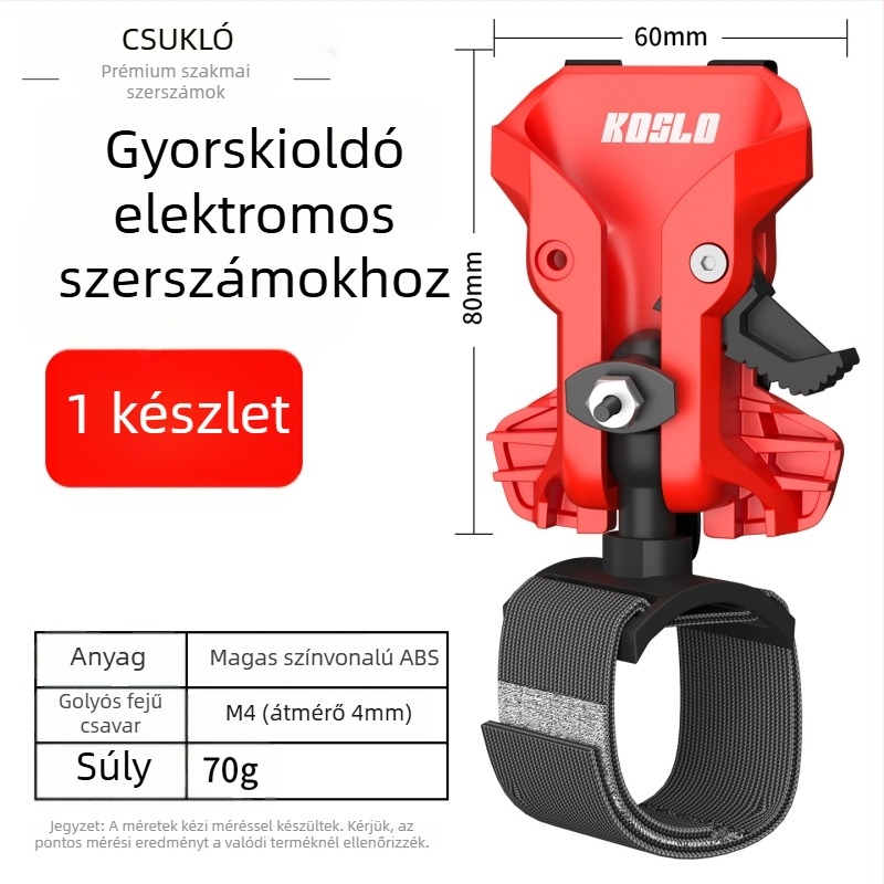 Villanyszerelő öv kettős zárással és gyorskioldóval, hordozható deréktároló az eszközök számára, ABS anyag