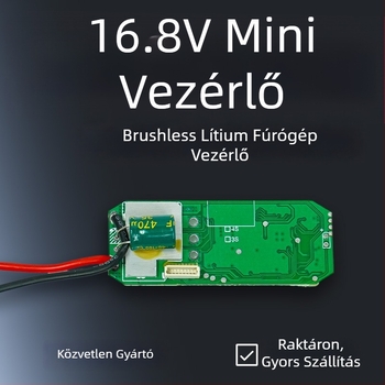 Jingtuo 16.8V brushless Li-ion fúró/csavarozó hűtő- és meghajtópanellel