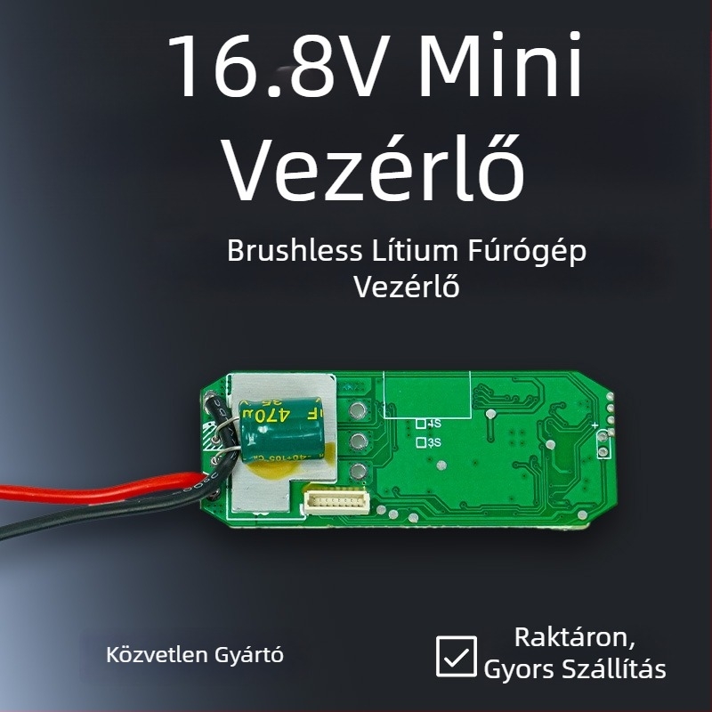 Jingtuo 16.8V brushless Li-ion fúró/csavarozó hűtő- és meghajtópanellel