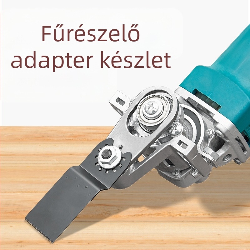 Átalakító fej szögcsiszolóhoz – univerzális faipari adapter, acél, ZHCY