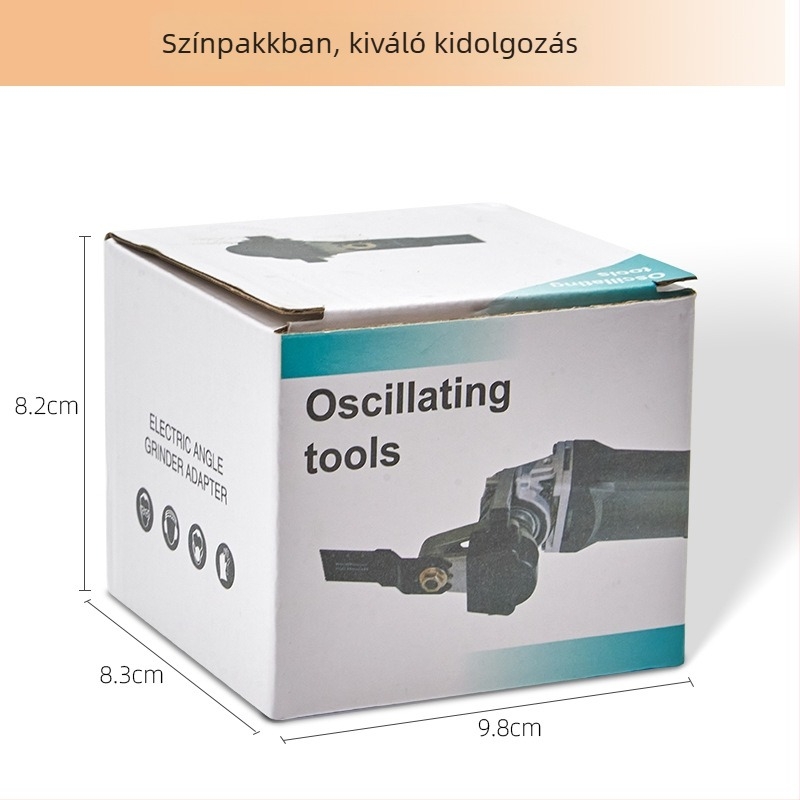 Átalakító fej szögcsiszolóhoz – univerzális faipari adapter, acél, ZHCY