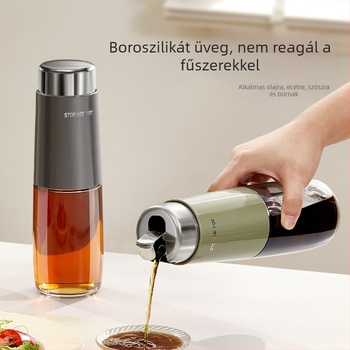 Üvegből készült folyékony fűszerek készlet automata nyitás-zárás fedéllel