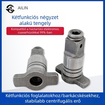Elektromos kulcs adapterfej kettős használattal, négyszögletes tengely, T- alakú tengely, többfunkciós bit adapter