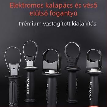 Shouli Elülső fogantyú elektromos kalapácshoz/ütvefúróhoz — vastagított kialakítás, műanyag