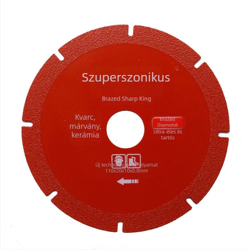 Szupergyors brazed gyémánt vágókorong sarokcsiszolóhoz – ultra vékony, márványra, kerámiára és kvarc kőre